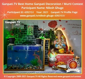 Nilesh Ghuge Home Ganpati Picture