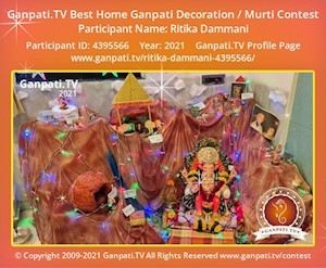 Ritika Dammani Home Ganpati Picture