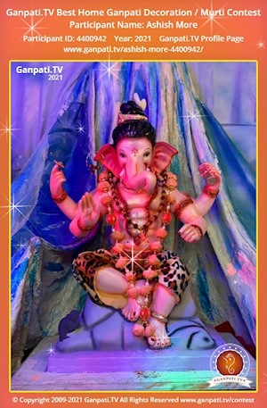 Ashish More Home Ganpati Picture