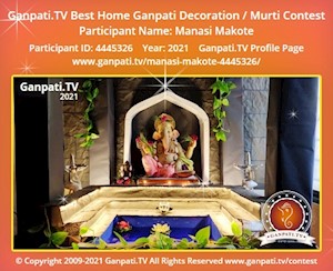 Manasi Makote Home Ganpati Picture