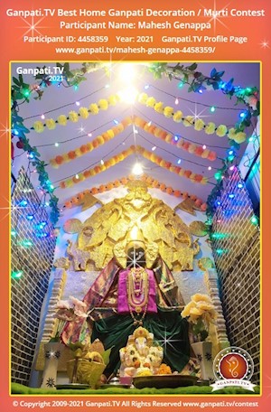 Mahesh Genappa Home Ganpati Picture