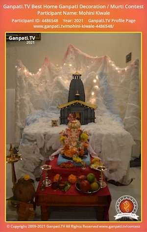 Mohini Kiwale Home Ganpati Picture