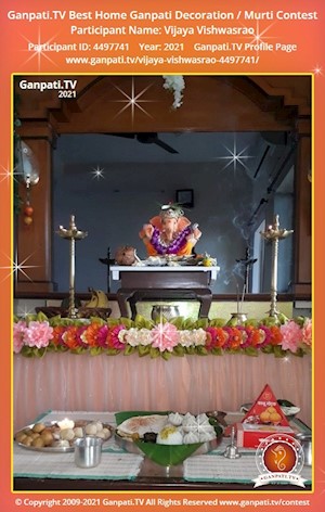 Vijaya Vishwasrao Home Ganpati Picture