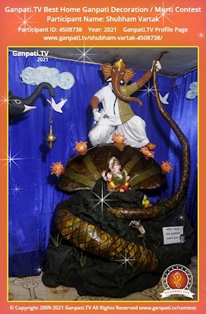 Shubham Vartak Home Ganpati Picture