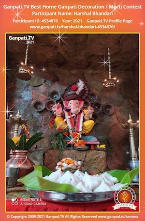 Harshal Bhandari Home Ganpati Picture