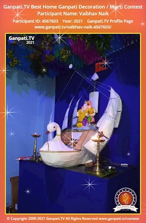 Vaibhav Naik Home Ganpati Picture