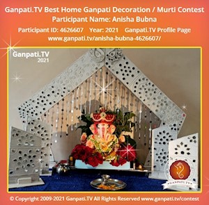 Anisha Bubna Home Ganpati Picture