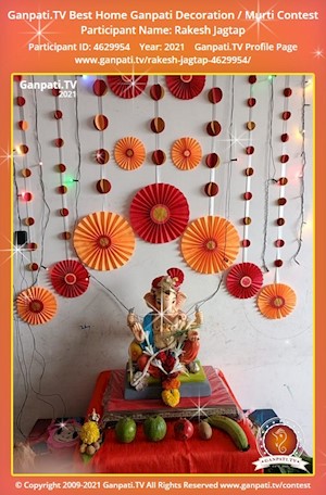 Rakesh Jagtap Home Ganpati Picture