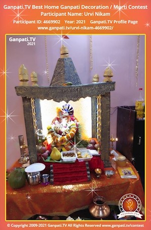 Urvi Nikam Home Ganpati Picture