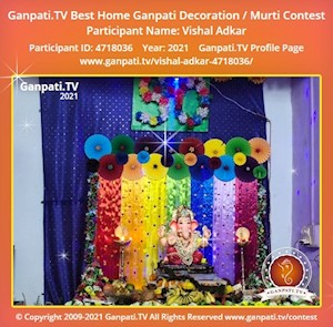 Vishal Adkar Home Ganpati Picture