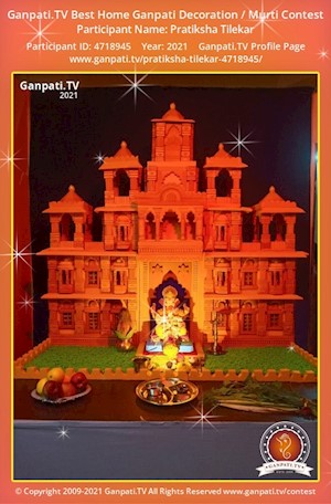 Pratiksha Tilekar Home Ganpati Picture