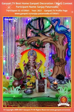 Sanjay Patanvadia Home Ganpati Picture