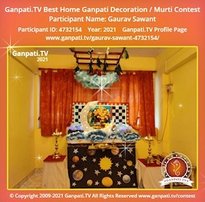 Gaurav Sawant Home Ganpati Picture