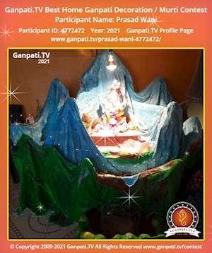 Prasad Wani Home Ganpati Picture