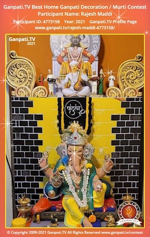 Rajesh Maddi Home Ganpati Picture