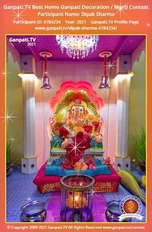 Dipak Sharma Home Ganpati Picture