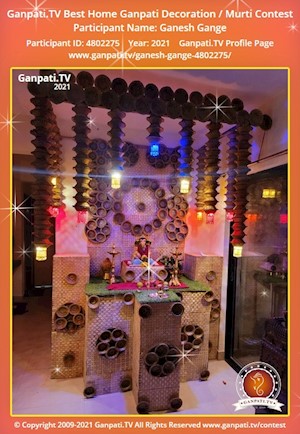 Ganesh Gange Home Ganpati Picture