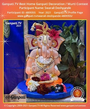 Swarali Deshpande Home Ganpati Picture