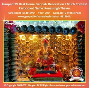 Kunalsingh Thakur Home Ganpati Picture