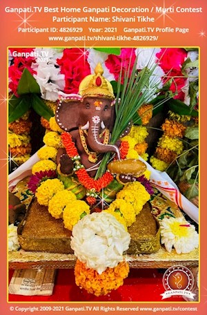 Shivani Tikhe Home Ganpati Picture