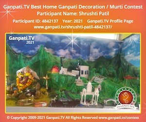 Shrushti Patil Home Ganpati Picture