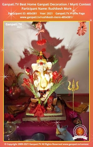 Rushikesh More Home Ganpati Picture