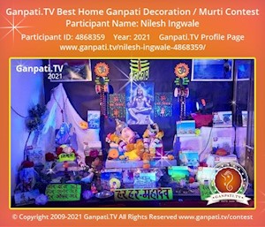 Nilesh Ingwale Home Ganpati Picture