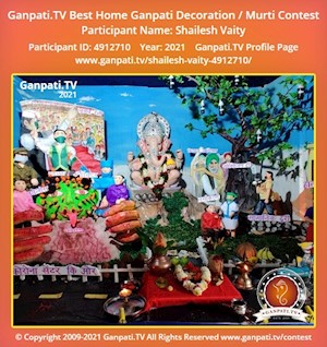 Shailesh Vaity Home Ganpati Picture