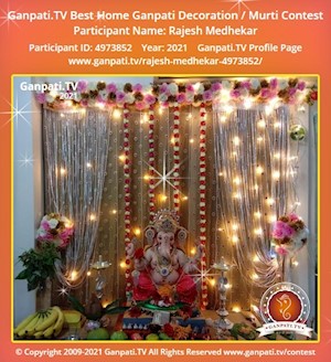Rajesh Medhekar Home Ganpati Picture