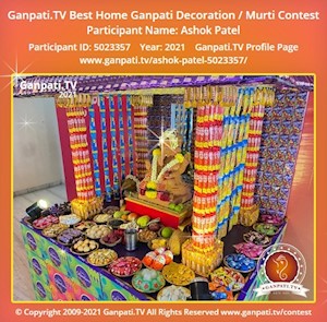 Ashok Patel Home Ganpati Picture