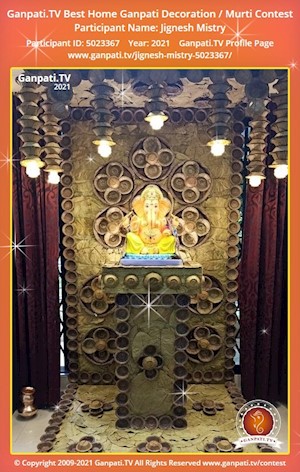 Jignesh Mistry Home Ganpati Picture