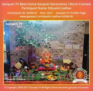 Nityashri Jadhav Home Ganpati Picture