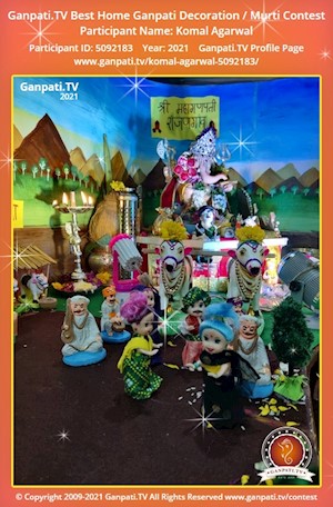 Komal Agarwal Home Ganpati Picture