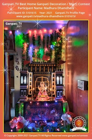 Madhura Dhamdhere Home Ganpati Picture