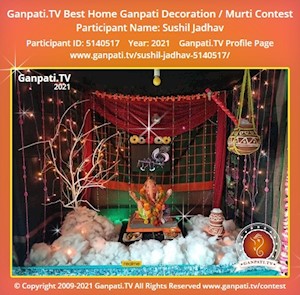 Sushil Jadhav Home Ganpati Picture