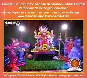 Sagar Ghumatkar Home Ganpati Picture