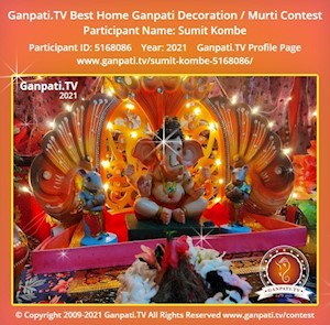 Sumit Kombe Home Ganpati Picture