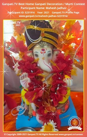 Mahesh Jadhav Home Ganpati Picture