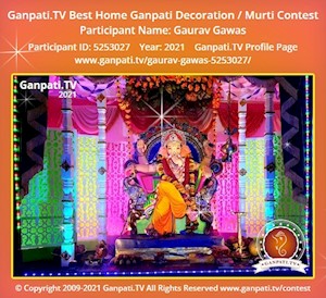 Gaurav Gawas Home Ganpati Picture