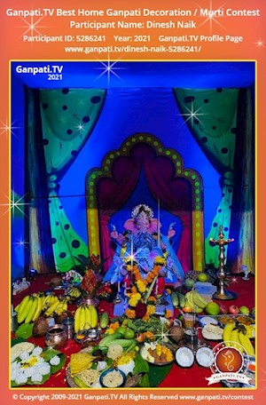 Dinesh Naik Home Ganpati Picture