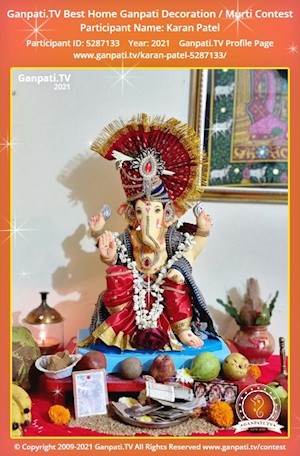 Karan Patel Home Ganpati Picture