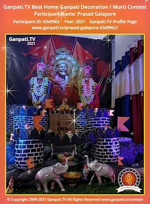 Prasad Galapure Home Ganpati Picture