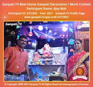 Ajay Mali Home Ganpati Picture