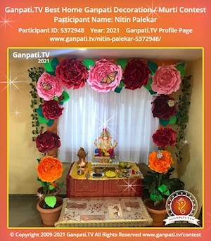 Nitin Palekar Home Ganpati Picture
