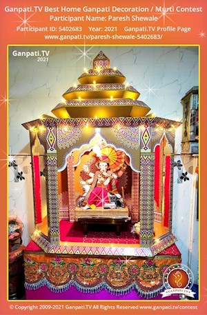 Paresh Shewale Home Ganpati Picture