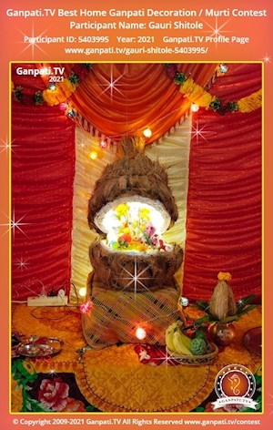 Gauri Shitole Home Ganpati Picture