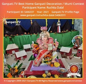 Ruchita Dalal Home Ganpati Picture