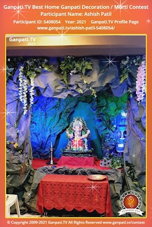 Ashish Patil Home Ganpati Picture