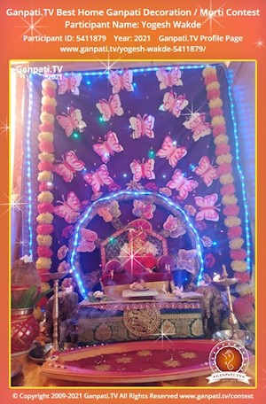 Yogesh Wakde Home Ganpati Picture