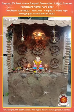 Aarti Bhor Home Ganpati Picture